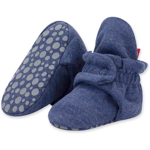 Zutano Unisex Organic Cotton Baby Booties With Gripper Soles