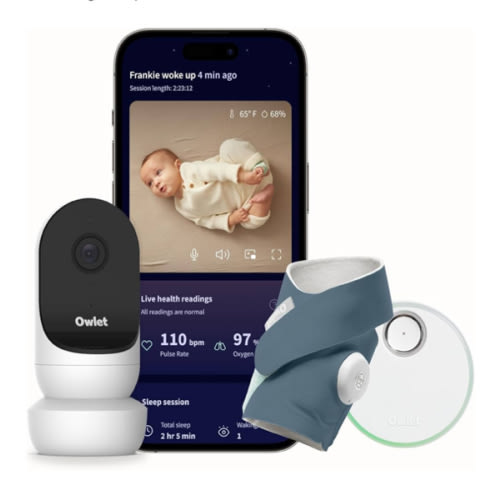 Owlet® Dream Duo Smart Baby Monitor: Owlet Cam 2 1080p HD WiFi Video