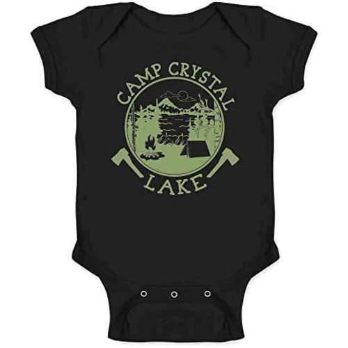 Pop Threads Camp Crystal Lake Counselor Shirt Vintage Costume Baby Toddler Kids Girl Boy T-Shirt