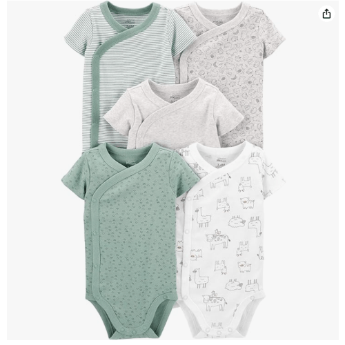 Simple Joys by Carter's unisex-baby 5-pack Side Snap Short-sleeve Bodysuit