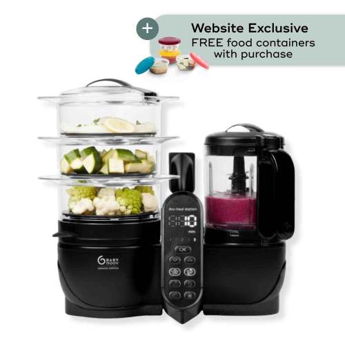 Duo Meal Station XL 6-in-1 Baby Food Maker | Batch Cooking & Weaning | Babymoov