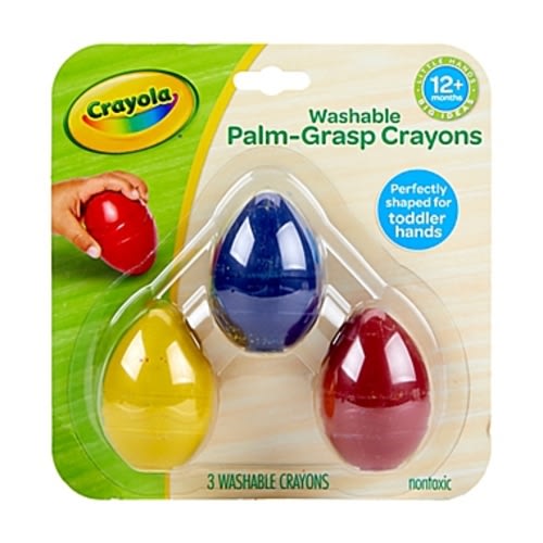 Crayola® My First Crayola 3-Pack Palm Grasp Crayon Set