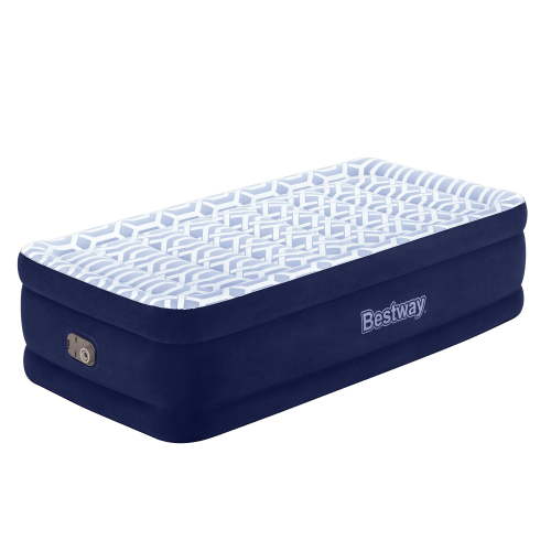 Bestway® Tritech™ Fashion Flock Top 20" Twin Air Mattress with Built-in Pump & Antimicrobial Coating