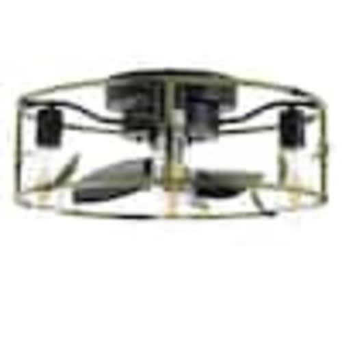 Sunpez 18.5 in. Indoor Green Small Ceiling Fan with Light for Kid's Room, Bedroom, E26, 6-Speed, No Bulbs Included YM-cage045