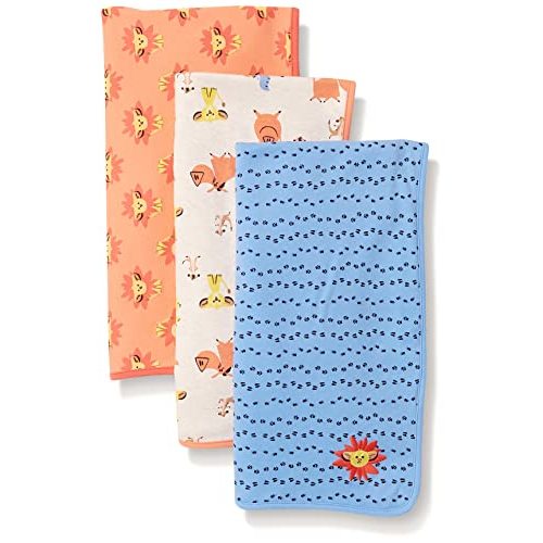 Amazon Essentials Disney | Marvel | Star Wars Unisex Kids' Swaddle Blankets, Pack of 3