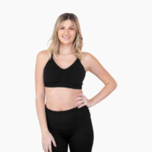 Kindred Bravely Sublime Hands-Free Pumping & Nursing Sports Bra - Black, Small
