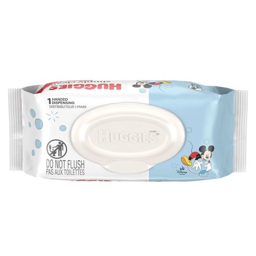 Huggies Simply Clean Unscented Baby Diaper Wipes, 11 Flip-Top Packs (704 Wipes Total), Packaging May Vary