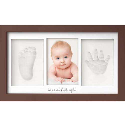 Baby Handprint & Footprint Keepsake Duo Frame (Cedar) Cedar / One Size