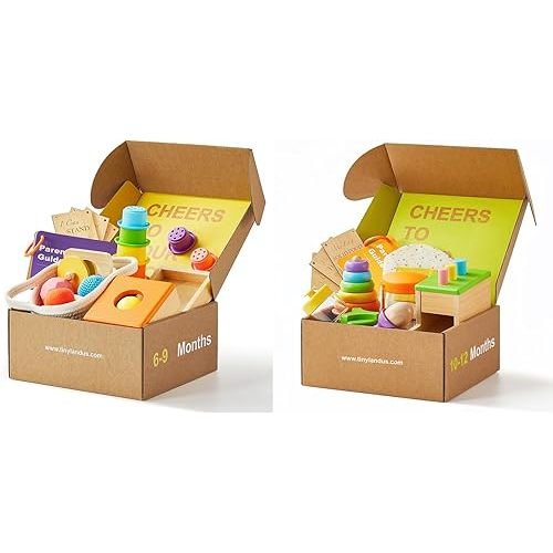 Tiny Land Montessori Toy Set for Babies 6-9 & 10-12 Months