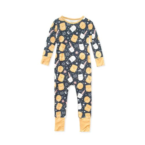 HUGH & HONEY SnugFlex Romper, Bamboo Viscose, Baby and Toddler Pajamas, No Zip with Convertible Hands and Feet Coverage