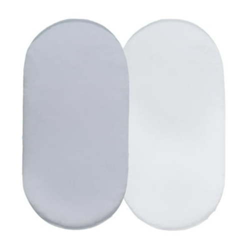 nsendm Bassinet Sheets Boy 2PCS Baby Mose Basket Sheet Bassinet Sheet Cradle Sheet Pram Bassinet Pads Changing Basket Satin Fitted Sheet Set