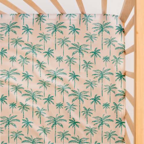 Waterproof Cot Sheet | Green Palms – Little Human Linens