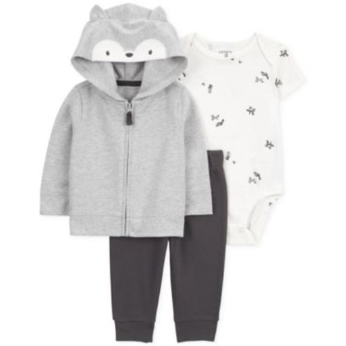 Baby Boys Fox Little Jacket, Bodysuit & Pants, 3 Piece Set