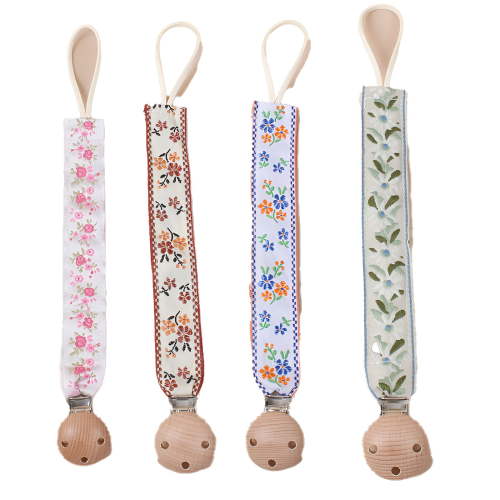 XIRQI 4Pcs Pacifier Clip,Convenient Clip Pacifier Holder,Sturdy Hold Baby Pacifier Clip,Color Mixxing4