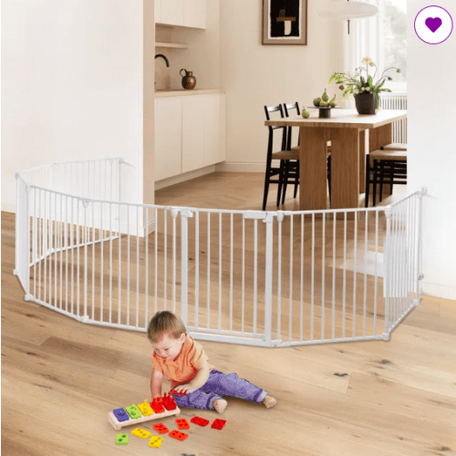 Toocapro Baby Safety Gate Free Standing 8 Panels Pet Gates Foldable Play Yard & Reviews | Wayfair