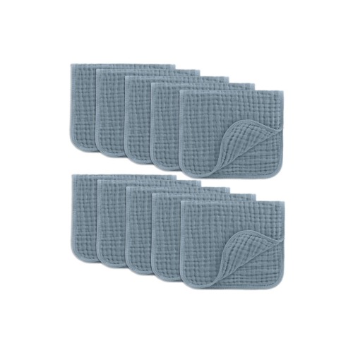 Muslin Burp Cloths - Pack of 10