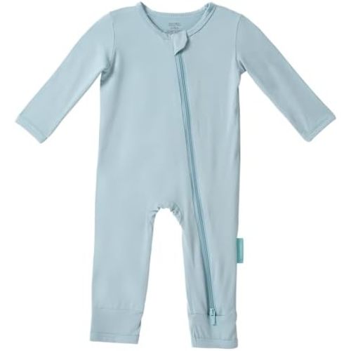 Baby Long Sleeve Romper Jumpsuit, Premium Soft Rayon One Piece Pajamas Boy Girl 2-Way Zipper Coverall Sleeper