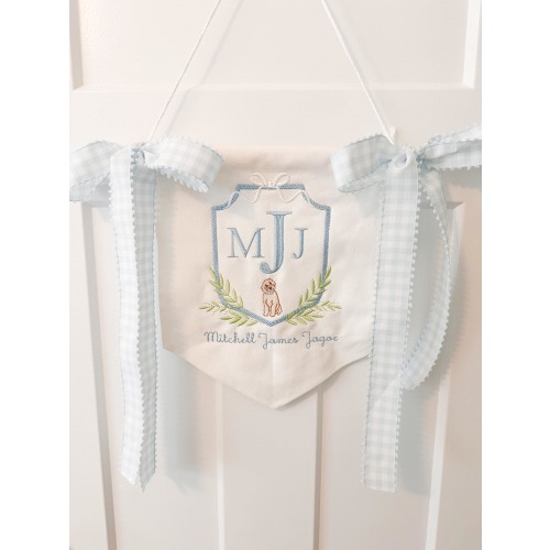 Baby Dog banner, Baby Door hanger, Newborn announcement, Decor, Dog Birth Announcement, Doodle Baby, Doodle Banner, Puppy, Puppy announcemen