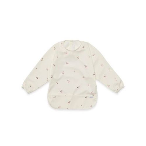 Lalo Long Sleeve Smock Bib - Cherry