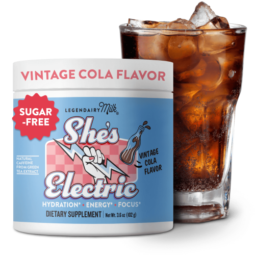 She’s Electric™ Energy Drink Powder | Electrolytes & Green Tea Extract Drink – Legendairy Milk