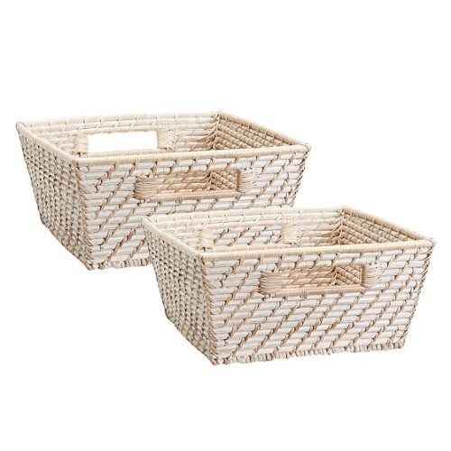 Quinn White Washed Baskets | Kids Storage | Pottery Barn Kids