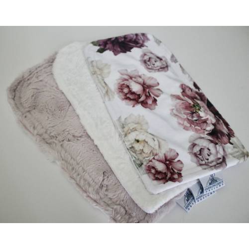 Burp Cloths Peony Floral Embossed Paisley Rosewater Hide Minky Baby Girl Burp Pad Cloths Burp Pads New Baby Gift for Her Diaper Bag Items