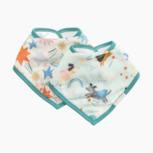 Loulou Lollipop Bamboo Bandana Bib Set - Superhero Dog