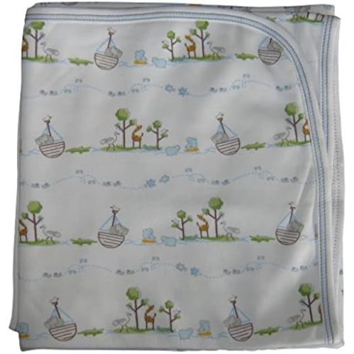 Kissy Kissy Baby-Boys Infant Noah's Print Receiving Blanket