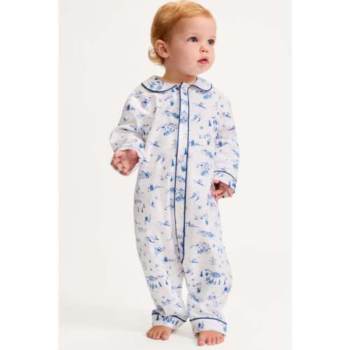 Baby's Twill Cambridge Romper in Chalet Toile - Petite Plume | Maisonette