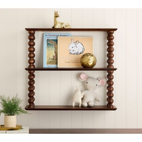 Chris Loves Julia Turned Wood Tiered Shelf (21.5" x 24")