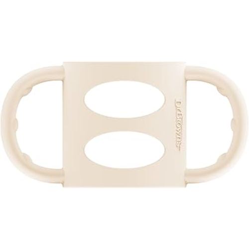 Dr. Brown’s® Milestones™ 100% Silicone Baby Bottle Handles, Narrow, Ecru, 1-Pack