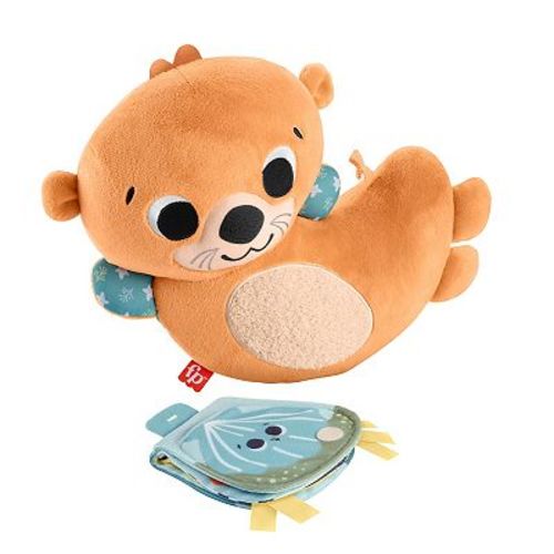 Fisher-Price 2-in-1 Rockin’ Tummy Time Otter Plush Sensory Toy