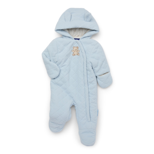 Wippette Baby Fleece Snow Pram with Bear Embroidery, Sizes 0M-9M