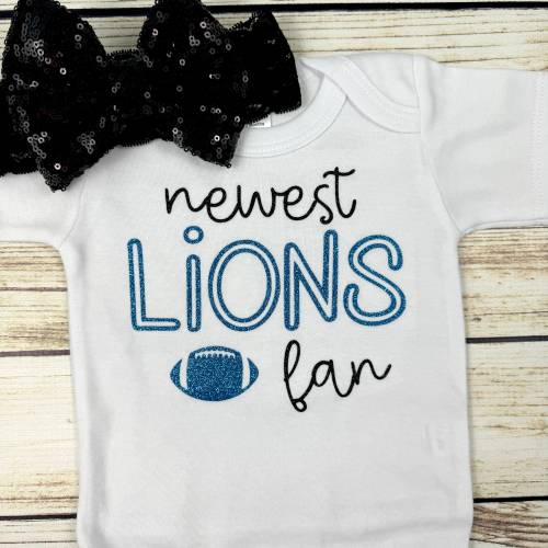 Newest Lions Fan Football Bodysuit