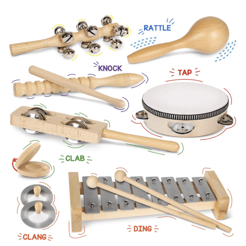 Natural Wood Music Set