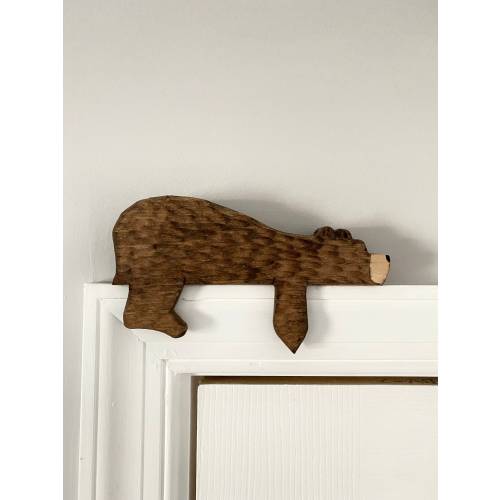 Wooden Bear Door Topper