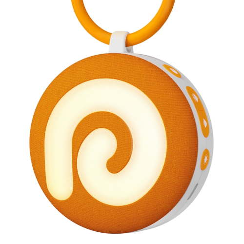 Dreamegg White Noise Machine Baby Sleep Sound Machine Portable for Sleep Travel, 21 Soothing Sounds, Night Light, Timer, Child Lock, USB Noise Machine for Nursery Gift,Orange