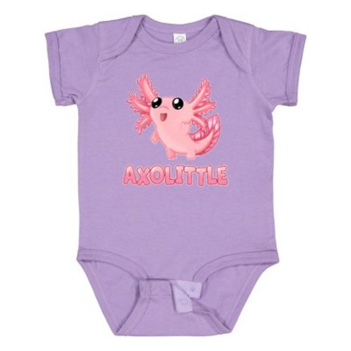 Inktastic Axolittle- Cute Baby Axolotl Boys or Girls Baby Bodysuit