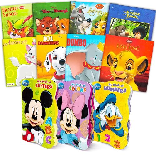 11 Book Set Disney Mickey Mouse Bedtime Stories Bundle for Toddlers 1-3 Kids 3-5 | Bulk Disney Storybook Collection for Young Readers