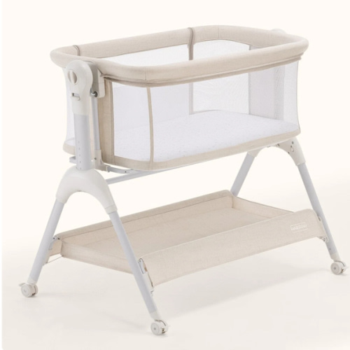 HARPPA Cuddly Sway | 3-in-1 Rocking Baby Bassinet & Bedside Sleeper for Newborns with Mattress for Reflux | Attaches to Bed, Adjustable Heights, Non-Toxic & CPSC Certified | Sturdy Frame, Portable Wheels, Tool-Free Setup, Gentle Rocking | Perfect for Newb