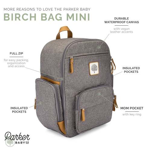 Birch Bag Mini - Diaper Backpack – Parker Baby Co.