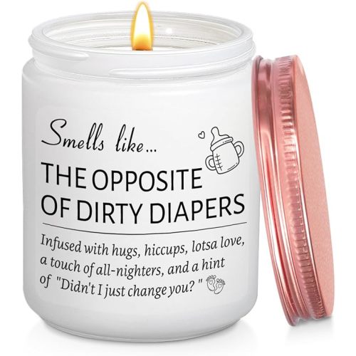 New Parents Candle Gifts for Couples, New Mom Dad Soon to Be Parents Gift for First Fathers Mothers Day Gender Reveal Gifts, Pregnancy Announcements for Grandparents Husband Lavender Scented Candle
