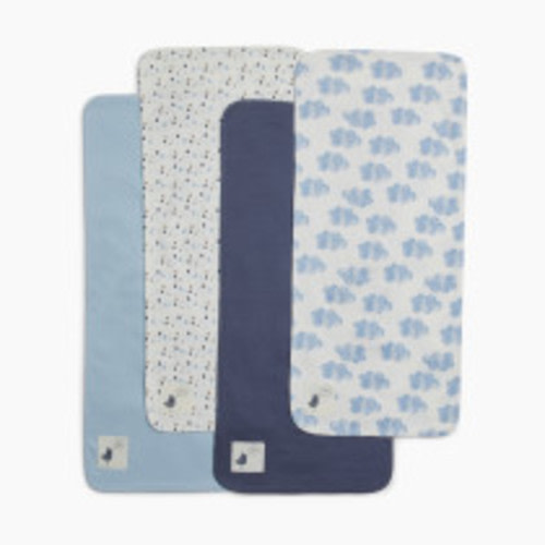 Small Story Burp Cloth (4 Pack) - Rain Clouds