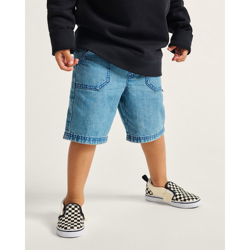 Vans | Toddler Slip-On V Checkerboard Black/White Shoes