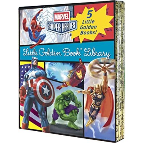 Marvel Little Golden Book Library (Marvel Super Heroes): Spider-Man; Hulk; Iron Man; Captain America; The Avengers