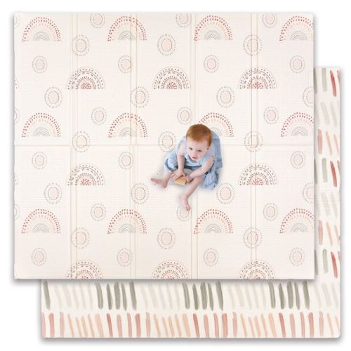 JumpOff Jo - Waterproof Foam Padded Play Mat for Infants, Babies, Toddlers, Play Pens & Tummy Time, Foldable Activity Mat