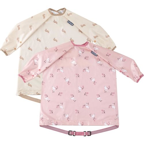 BIBaDO Mess Proof Baby Feeding Bibs Long Sleeves