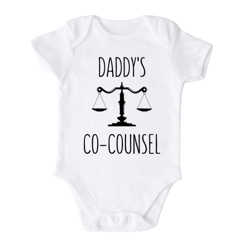 Daddy's Co-Counsel Baby Onesie® Kids Shirt