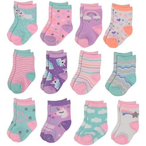 Rising Star Baby Socks - Boys & Girls, Newborn to 24 Months, Ankle Crew & Crew Socks