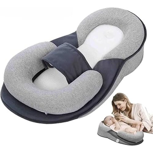 Baby Feeding Support Pillow,Baby Nursing Pillow, Bottle Feeding,Reflux Breastfeeding Nursing Pillow to Reduce Spit-Up, Removable Feeding Pillow